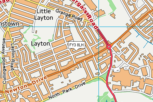 FY3 8LH map - OS VectorMap District (Ordnance Survey) FY3 8LH map - OS VectorMap District (Ordnance Survey)