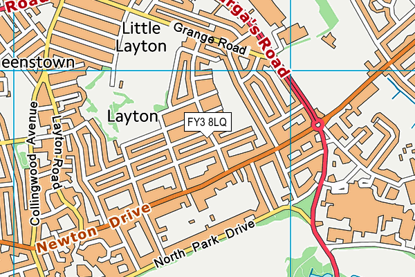 FY3 8LQ map - OS VectorMap District (Ordnance Survey) FY3 8LQ map - OS VectorMap District (Ordnance Survey)