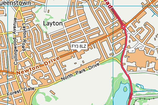 FY3 8LZ map - OS VectorMap District (Ordnance Survey) FY3 8LZ map - OS VectorMap District (Ordnance Survey)