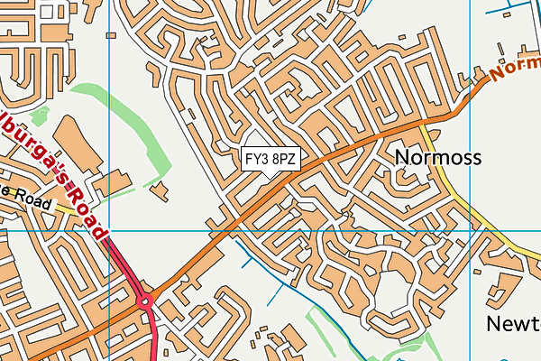 FY3 8PZ map - OS VectorMap District (Ordnance Survey) FY3 8PZ map - OS VectorMap District (Ordnance Survey)