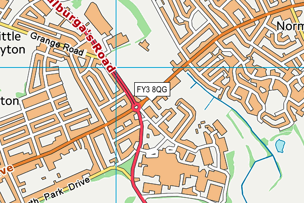 FY3 8QG map - OS VectorMap District (Ordnance Survey) FY3 8QG map - OS VectorMap District (Ordnance Survey)