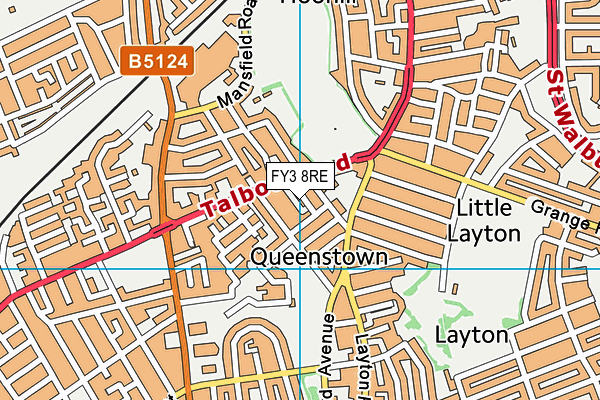 FY3 8RE map - OS VectorMap District (Ordnance Survey) FY3 8RE map - OS VectorMap District (Ordnance Survey)
