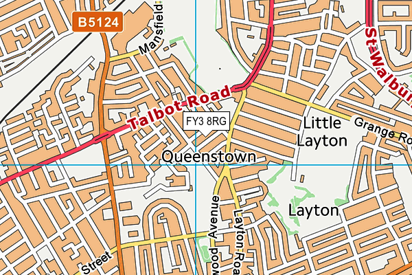 FY3 8RG map - OS VectorMap District (Ordnance Survey) FY3 8RG map - OS VectorMap District (Ordnance Survey)