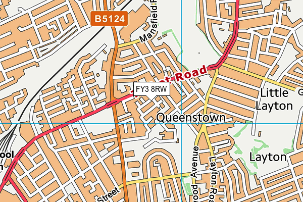 FY3 8RW map - OS VectorMap District (Ordnance Survey) FY3 8RW map - OS VectorMap District (Ordnance Survey)