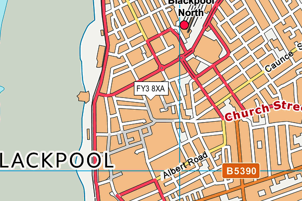 FY3 8XA map - OS VectorMap District (Ordnance Survey) FY3 8XA map - OS VectorMap District (Ordnance Survey)