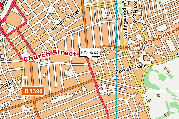 FY3 9AQ map - OS VectorMap District (Ordnance Survey) FY3 9AQ map - OS VectorMap District (Ordnance Survey)