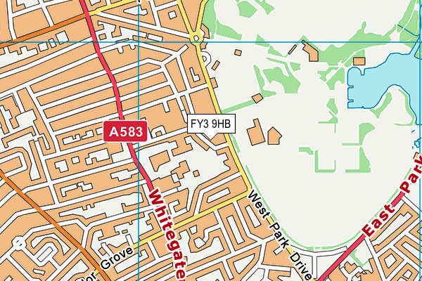 FY3 9HB map - OS VectorMap District (Ordnance Survey) FY3 9HB map - OS VectorMap District (Ordnance Survey)