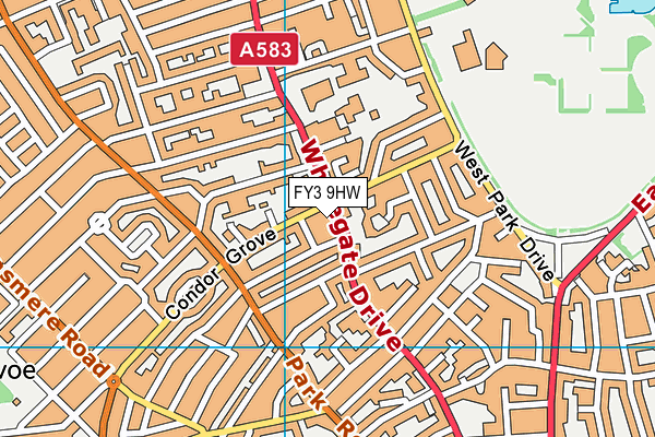 FY3 9HW map - OS VectorMap District (Ordnance Survey) FY3 9HW map - OS VectorMap District (Ordnance Survey)