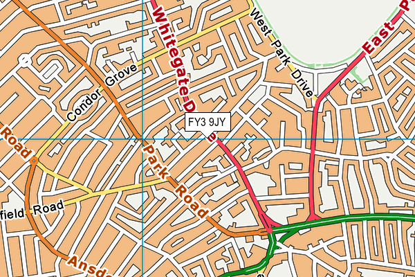FY3 9JY map - OS VectorMap District (Ordnance Survey) FY3 9JY map - OS VectorMap District (Ordnance Survey)