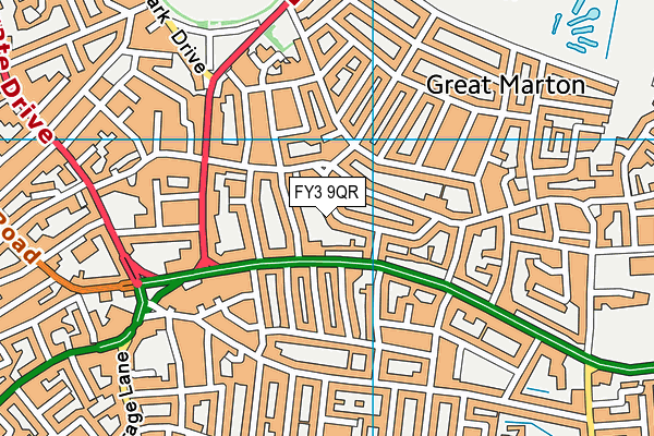 FY3 9QR map - OS VectorMap District (Ordnance Survey) FY3 9QR map - OS VectorMap District (Ordnance Survey)
