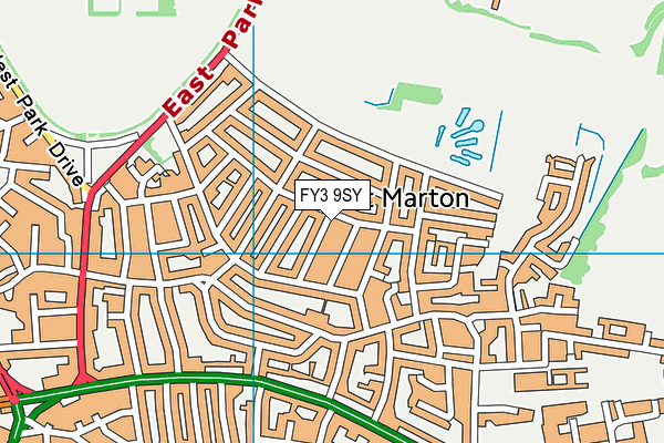 FY3 9SY map - OS VectorMap District (Ordnance Survey) FY3 9SY map - OS VectorMap District (Ordnance Survey)