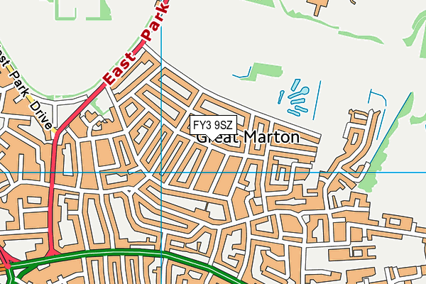 FY3 9SZ map - OS VectorMap District (Ordnance Survey) FY3 9SZ map - OS VectorMap District (Ordnance Survey)