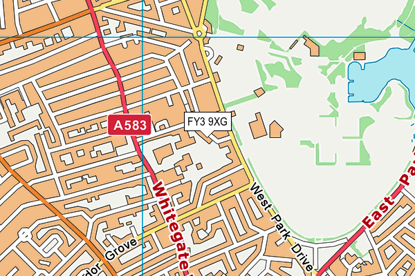 FY3 9XG map - OS VectorMap District (Ordnance Survey) FY3 9XG map - OS VectorMap District (Ordnance Survey)