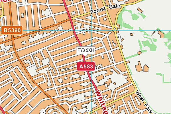 FY3 9XH map - OS VectorMap District (Ordnance Survey) FY3 9XH map - OS VectorMap District (Ordnance Survey)