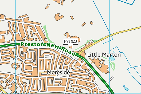FY3 9ZJ map - OS VectorMap District (Ordnance Survey) FY3 9ZJ map - OS VectorMap District (Ordnance Survey)