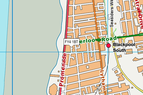 FY4 1BT map - OS VectorMap District (Ordnance Survey) FY4 1BT map - OS VectorMap District (Ordnance Survey)