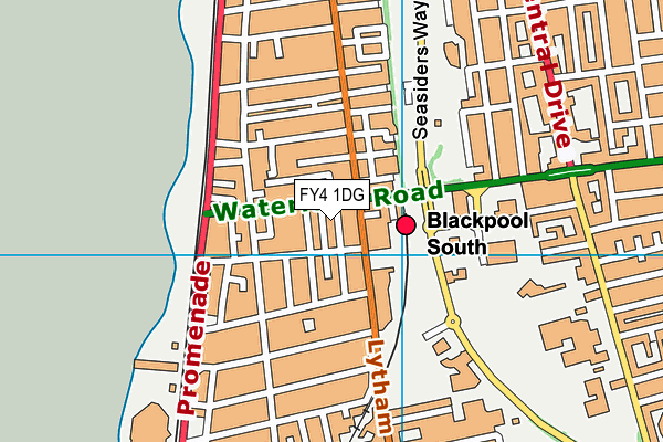 FY4 1DG map - OS VectorMap District (Ordnance Survey) FY4 1DG map - OS VectorMap District (Ordnance Survey)