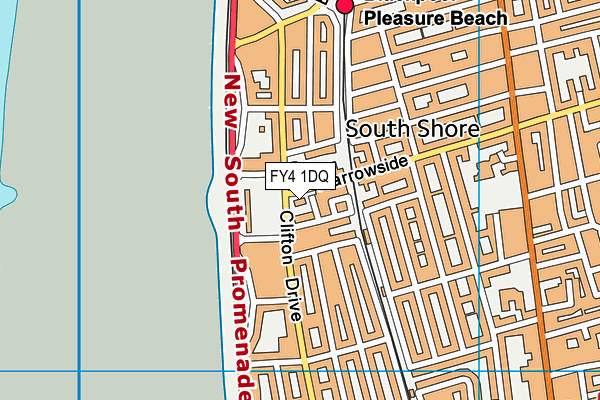 FY4 1DQ map - OS VectorMap District (Ordnance Survey) FY4 1DQ map - OS VectorMap District (Ordnance Survey)