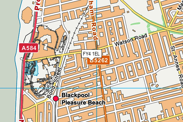 FY4 1EL map - OS VectorMap District (Ordnance Survey) FY4 1EL map - OS VectorMap District (Ordnance Survey)