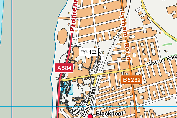 FY4 1EZ map - OS VectorMap District (Ordnance Survey)