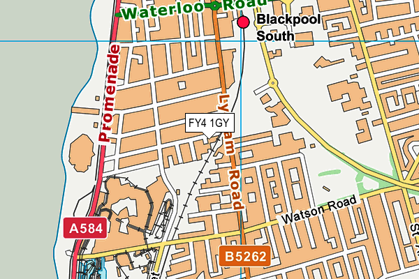 FY4 1GY map - OS VectorMap District (Ordnance Survey) FY4 1GY map - OS VectorMap District (Ordnance Survey)