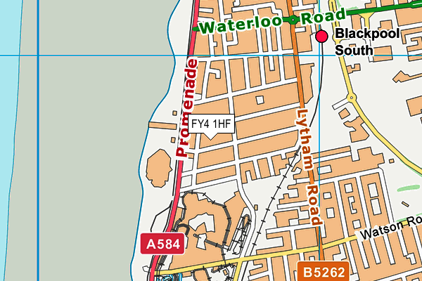 FY4 1HF map - OS VectorMap District (Ordnance Survey)