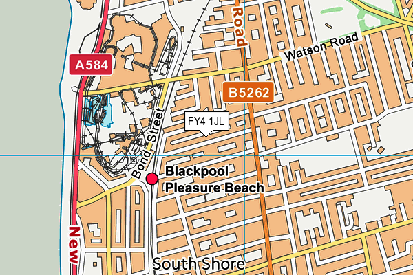 FY4 1JL map - OS VectorMap District (Ordnance Survey) FY4 1JL map - OS VectorMap District (Ordnance Survey)