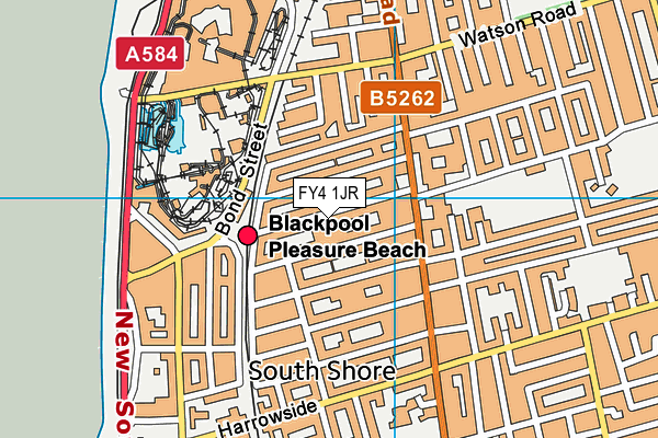 FY4 1JR map - OS VectorMap District (Ordnance Survey) FY4 1JR map - OS VectorMap District (Ordnance Survey)