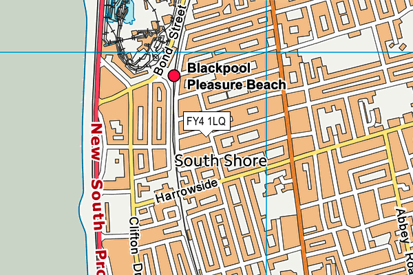 FY4 1LQ map - OS VectorMap District (Ordnance Survey)