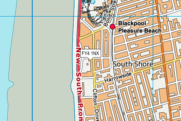 FY4 1NX map - OS VectorMap District (Ordnance Survey)