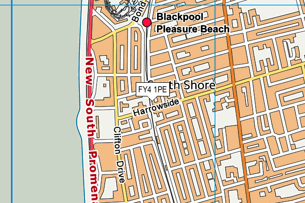 FY4 1PE map - OS VectorMap District (Ordnance Survey) FY4 1PE map - OS VectorMap District (Ordnance Survey)