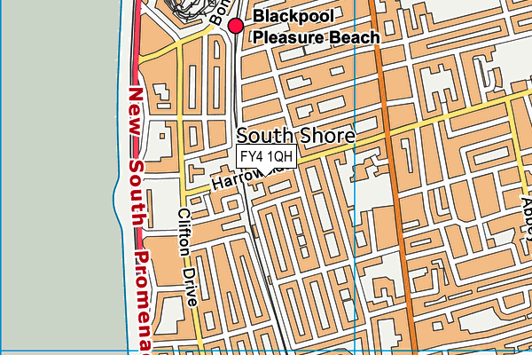 FY4 1QH map - OS VectorMap District (Ordnance Survey)