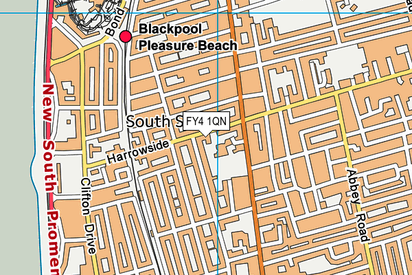 FY4 1QN map - OS VectorMap District (Ordnance Survey)