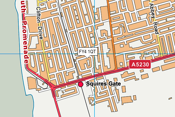 FY4 1QT map - OS VectorMap District (Ordnance Survey) FY4 1QT map - OS VectorMap District (Ordnance Survey)