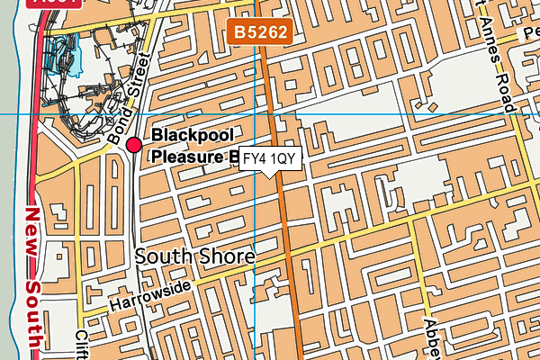 FY4 1QY map - OS VectorMap District (Ordnance Survey)