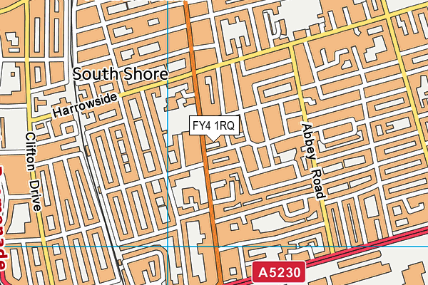 FY4 1RQ map - OS VectorMap District (Ordnance Survey) FY4 1RQ map - OS VectorMap District (Ordnance Survey)