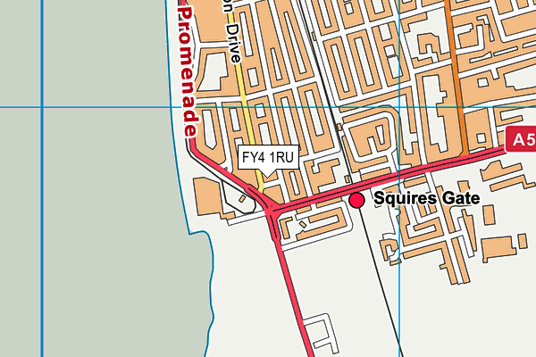 FY4 1RU map - OS VectorMap District (Ordnance Survey)