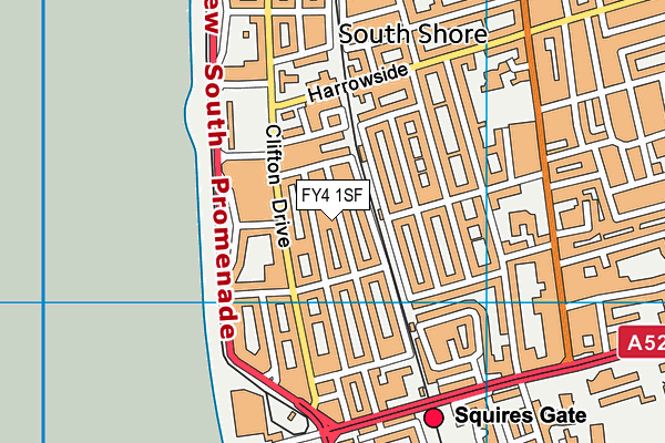 FY4 1SF map - OS VectorMap District (Ordnance Survey) FY4 1SF map - OS VectorMap District (Ordnance Survey)