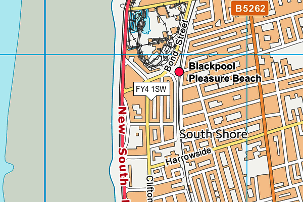FY4 1SW map - OS VectorMap District (Ordnance Survey) FY4 1SW map - OS VectorMap District (Ordnance Survey)