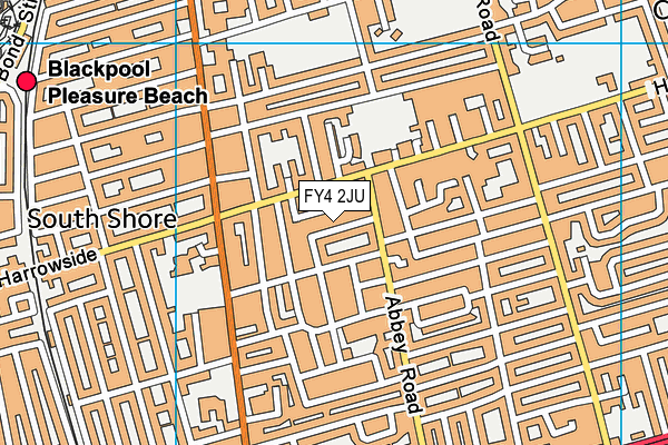 FY4 2JU map - OS VectorMap District (Ordnance Survey) FY4 2JU map - OS VectorMap District (Ordnance Survey)