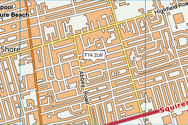 FY4 2LW map - OS VectorMap District (Ordnance Survey) FY4 2LW map - OS VectorMap District (Ordnance Survey)
