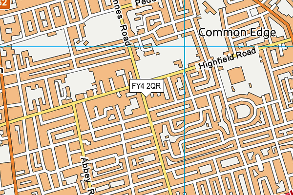 FY4 2QR map - OS VectorMap District (Ordnance Survey) FY4 2QR map - OS VectorMap District (Ordnance Survey)