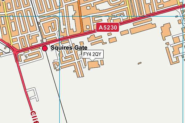 FY4 2QY map - OS VectorMap District (Ordnance Survey) FY4 2QY map - OS VectorMap District (Ordnance Survey)
