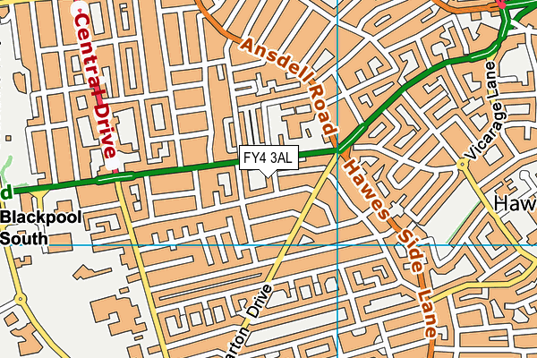FY4 3AL map - OS VectorMap District (Ordnance Survey) FY4 3AL map - OS VectorMap District (Ordnance Survey)