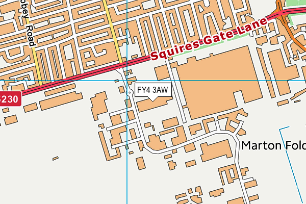 FY4 3AW map - OS VectorMap District (Ordnance Survey) FY4 3AW map - OS VectorMap District (Ordnance Survey)