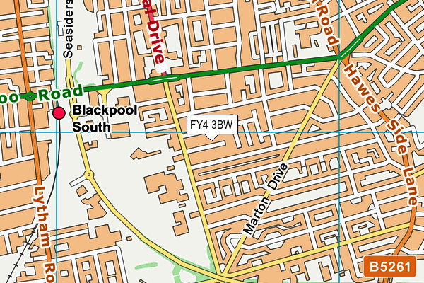 FY4 3BW map - OS VectorMap District (Ordnance Survey) FY4 3BW map - OS VectorMap District (Ordnance Survey)