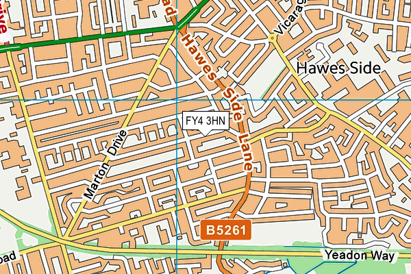 FY4 3HN map - OS VectorMap District (Ordnance Survey) FY4 3HN map - OS VectorMap District (Ordnance Survey)