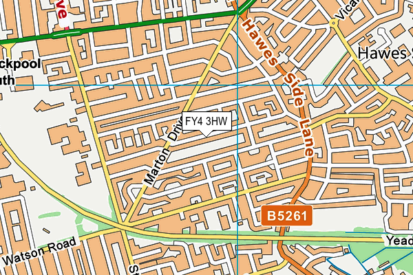 FY4 3HW map - OS VectorMap District (Ordnance Survey) FY4 3HW map - OS VectorMap District (Ordnance Survey)