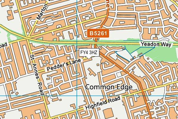 FY4 3HZ map - OS VectorMap District (Ordnance Survey) FY4 3HZ map - OS VectorMap District (Ordnance Survey)