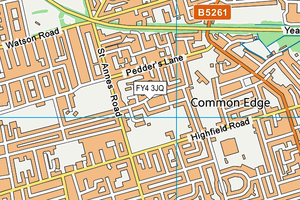 FY4 3JQ map - OS VectorMap District (Ordnance Survey)